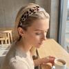 Leopard Print Acrylic Rhinestone Headbands Colorful Hair Accessories Luxury Wide Hair Hoops  Daily