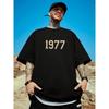 Ретро Мужские Женские Футболки 100% Хлопок Футболка HIP HOP Бренд Рубашка 1977 Принт Винтажные Футболки с Коротким Рукавом Высококачественные Топы