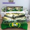 ADO Den Haag Pattern Bedding,Quilt Set Quilt Cover Pillowcase Home Birthday Gift(1 * duvet cover + 2 * pillowcase, without core)