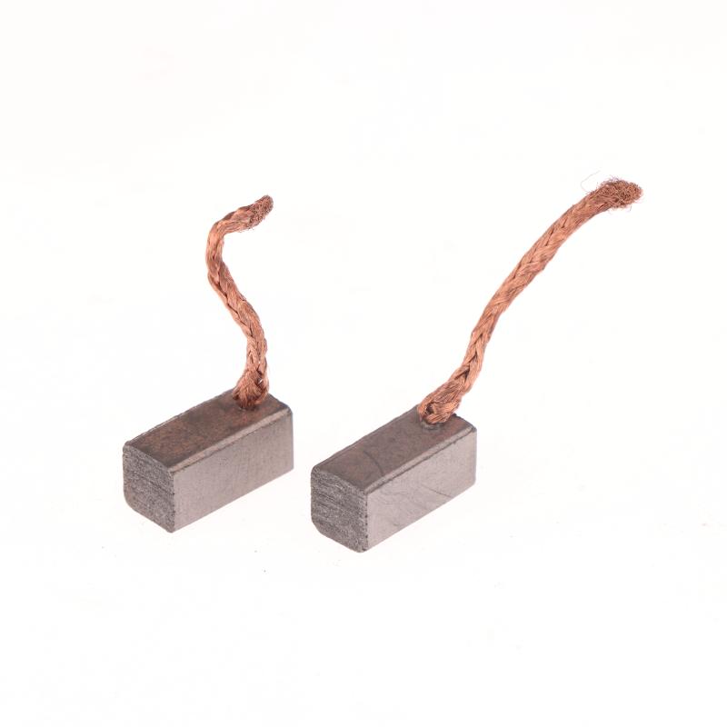 4 шт. Аксессуары для DIY 6X6X12 мм Электродвигатель Угольная щетка Электроинструмент Вентилятор воздуходувки Графитовые щетки