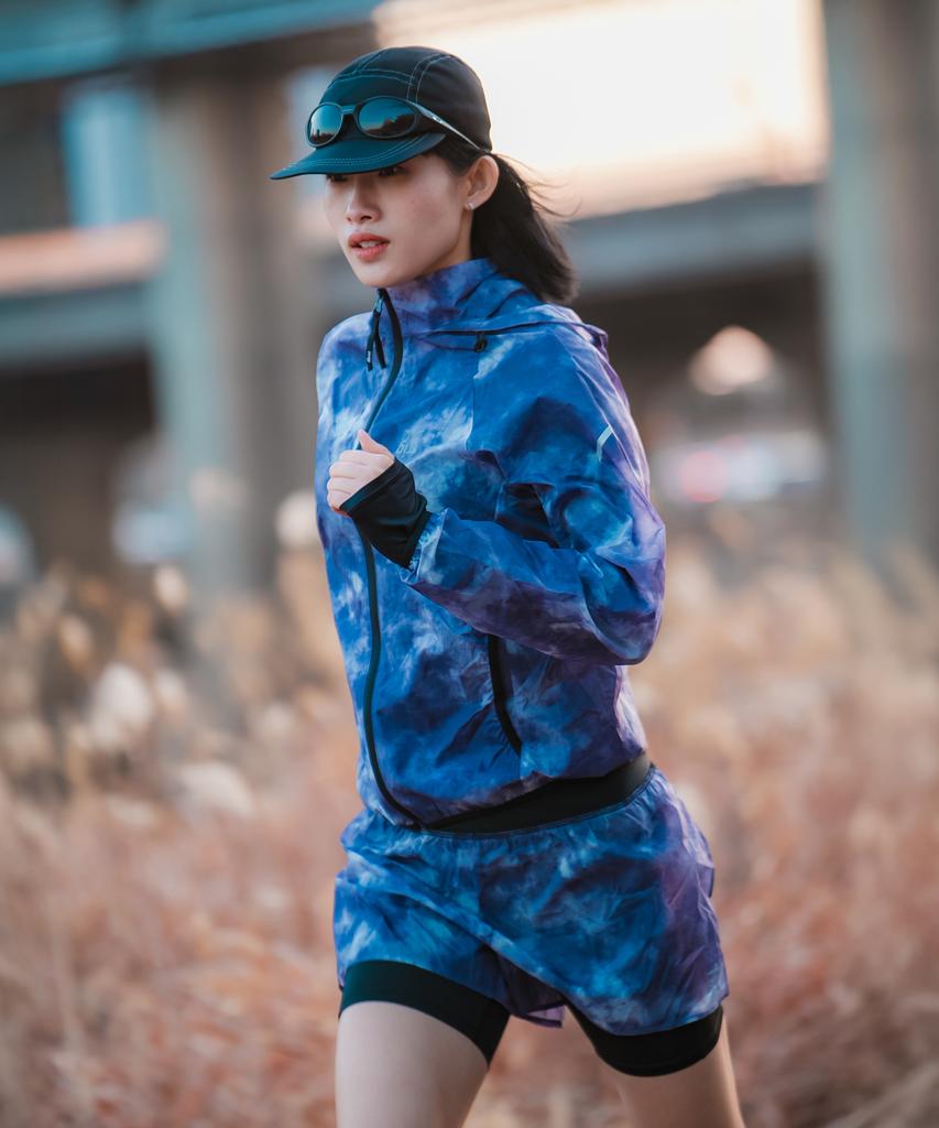 Женская ветровка Rrig с tie-dye, легкая_Pp R1Jp2201