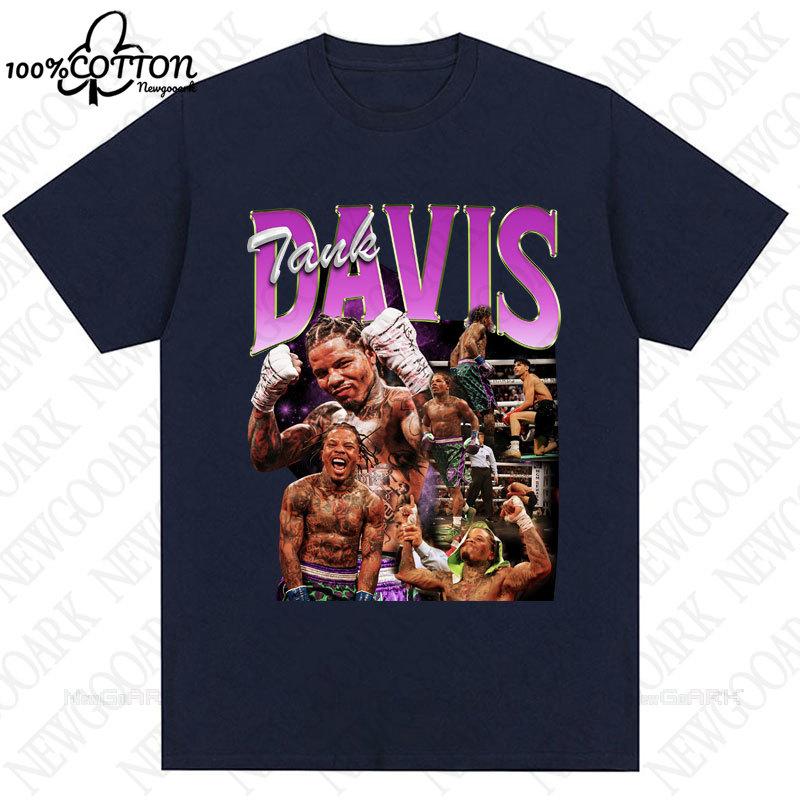 cc Tank Gervonta Davis Retro Tshirt Harajuku Fashion Sport Boxing Short Sleeve Cotton Loose Streetwear Fans Gifts
