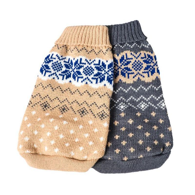 XS-XXL мягкий классический свитер для щенков, теплая одежда для домашних животных на осень и зиму, пальто для домашних животных с узором «снежинка» для маленьких, средних и больших собак, кошек