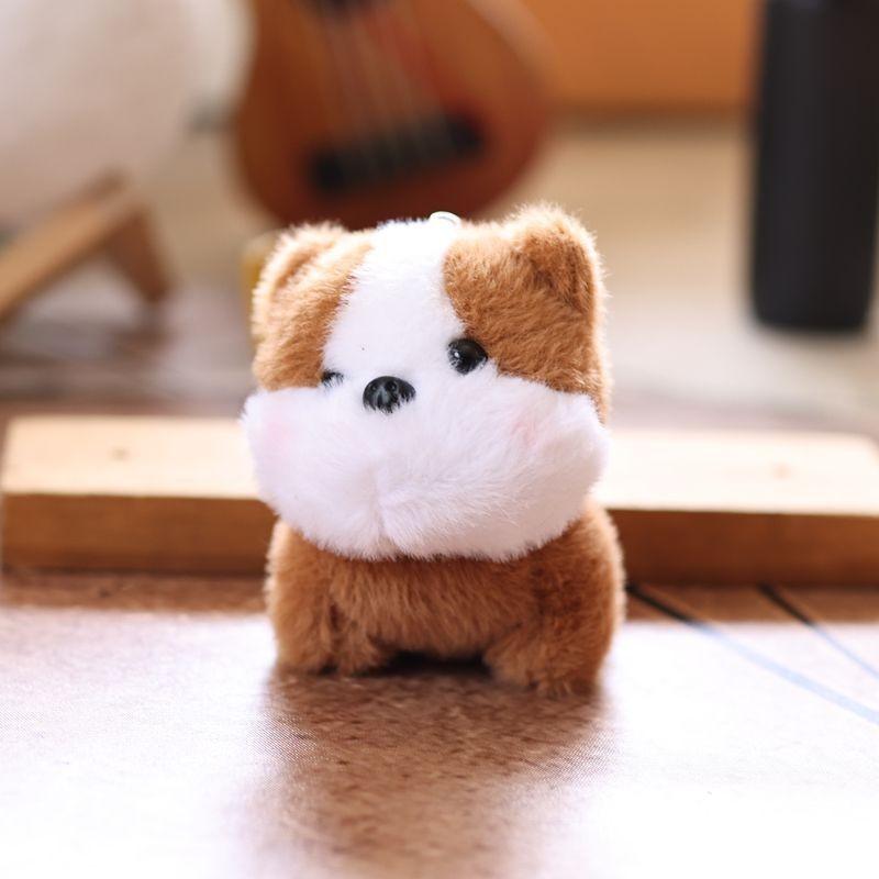 Mini Dog Plush Keychain Super Soft Stuffed Animal Backpack Decor Gift For Teens