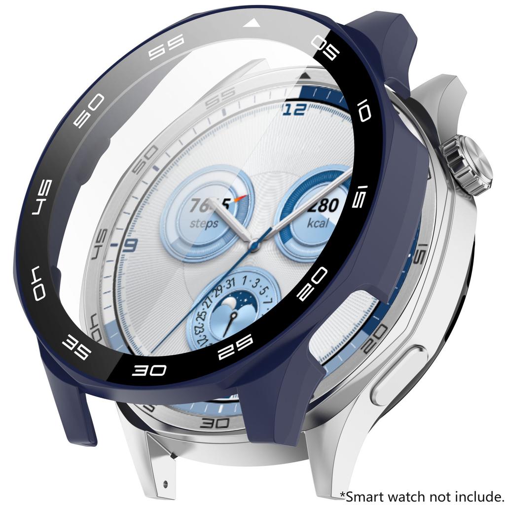 Защитный чехол-пленка из закаленного стекла для Huawei Watch GT 5 46 мм Жесткий защитный бампер из поликарбоната для Huawei GT5 46 Аксессуары
