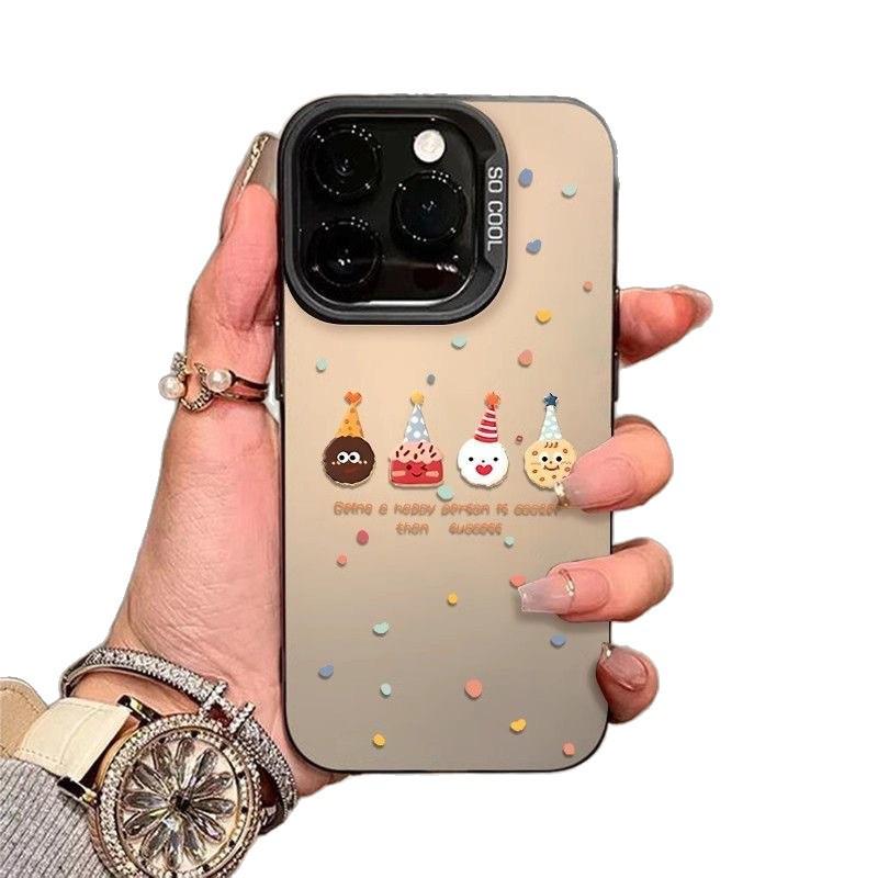 Чехол 'Печенька' в разноцветный горошек для iPhone 16 Pro Max/17 Pro - Стильный и модный дизайн