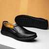 Модные Новые Дышащие Мужские Лоферы Ручной Работы Повседневная Кожаная Обувь для Мужчин Обувь для Ходьбы Уличная Обувь Слипоны Ручной Работы Деловые Балетки