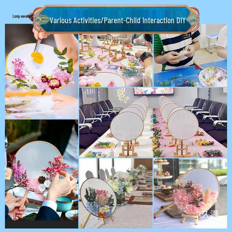 Dried Flower Fan DIY Kit for International Women's Day - Team Building & Handmade Gift
