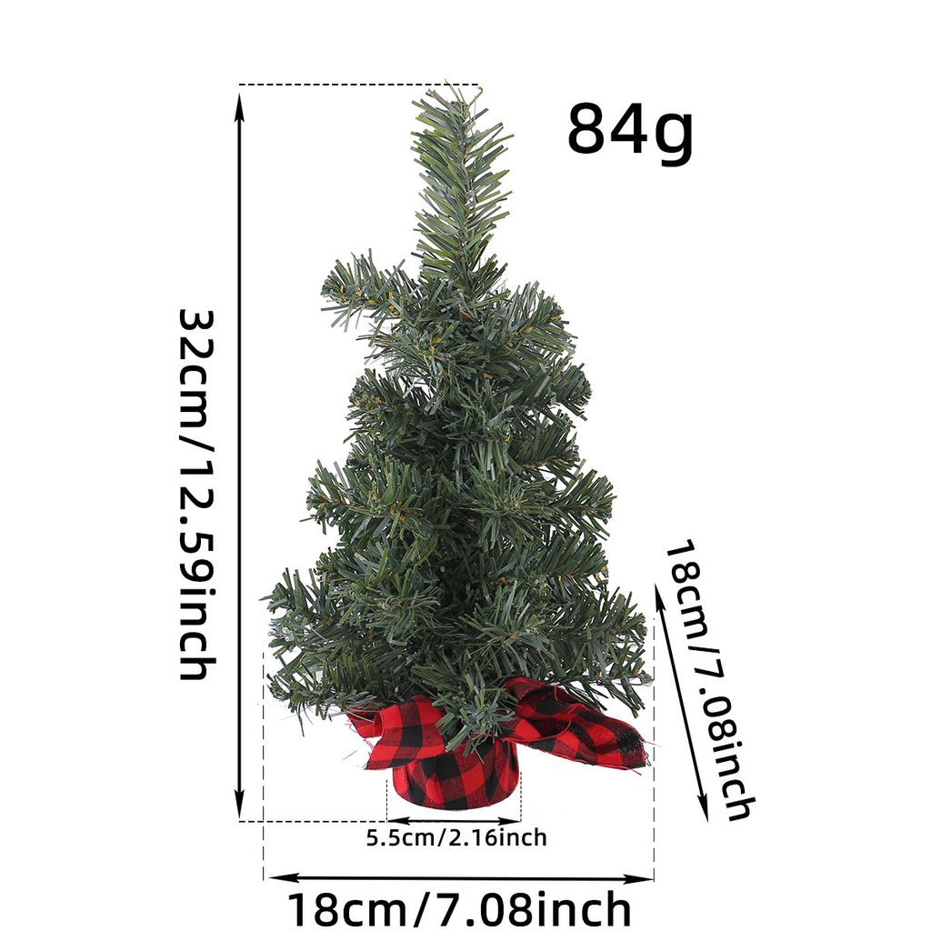 Красно-черная сетка, настольное украшение «Рождественская елка», рождественская вечеринка, реквизит для витрины «Елка из сосновых иголок», рождественские украшения