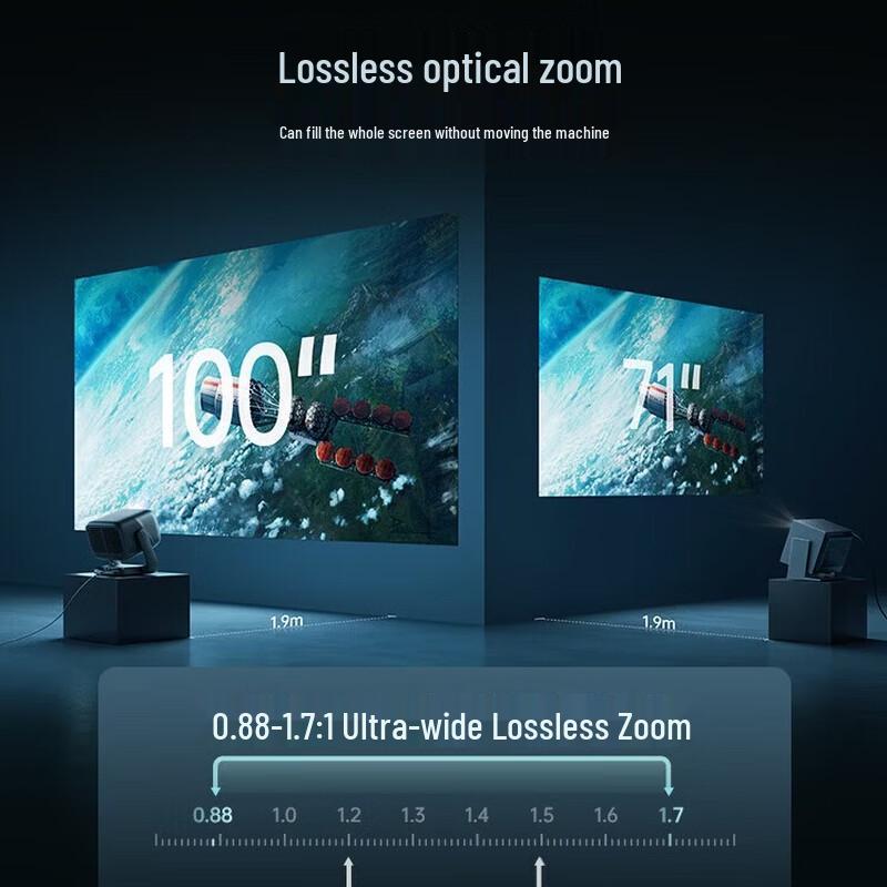JMGO N5S Pro Max 4K Трехцветный Лазерный Проектор с Гироскопом (Китайская версия)
