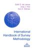 Книга International Handbook of Survey Methodology