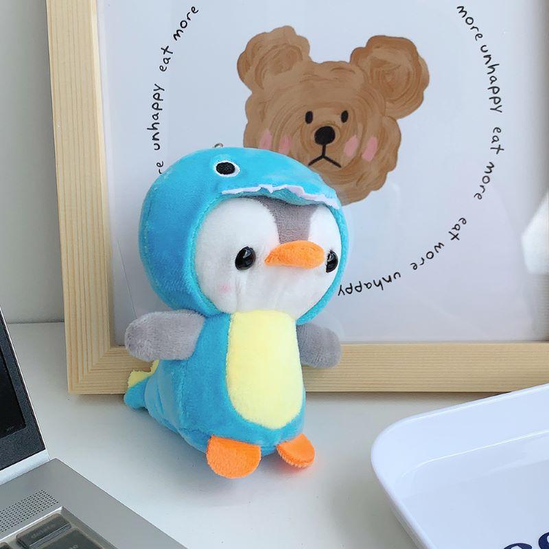 Милый плюшевый пингвин-дракон, сумка-брелок, подвеска, кошелек для монет, плюшевая подвеска для ключей автомобиля