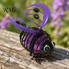 Bright Outdoor Bee Path Lights Solar Powered Hanging Lights, Metal Bouncy Spring Ornaments, Waterproof Decor IP65 Fairy for Backyard Patio Playful