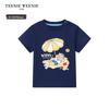 Teenie Weenie Kids Beach Print Cotton T-Shirt