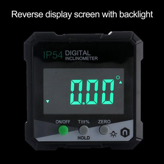 1 комплект, угловой транспортир, магнитный IP54, водонепроницаемый инклинометр с цифровым дисплеем и сумкой для хранения, аксессуары для дома