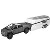 1/32 Tesla Cybertruck Внедорожник Пикап Прицеп Сплав Автомобиль Литая Модель Звук и Свет Детская Игрушка Модная Домашняя Обстановка Подарки Мальчикам