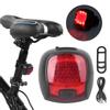 Bike Taillight USB Charging Mountain Bicycle Warning Rear Light Riding Equipment