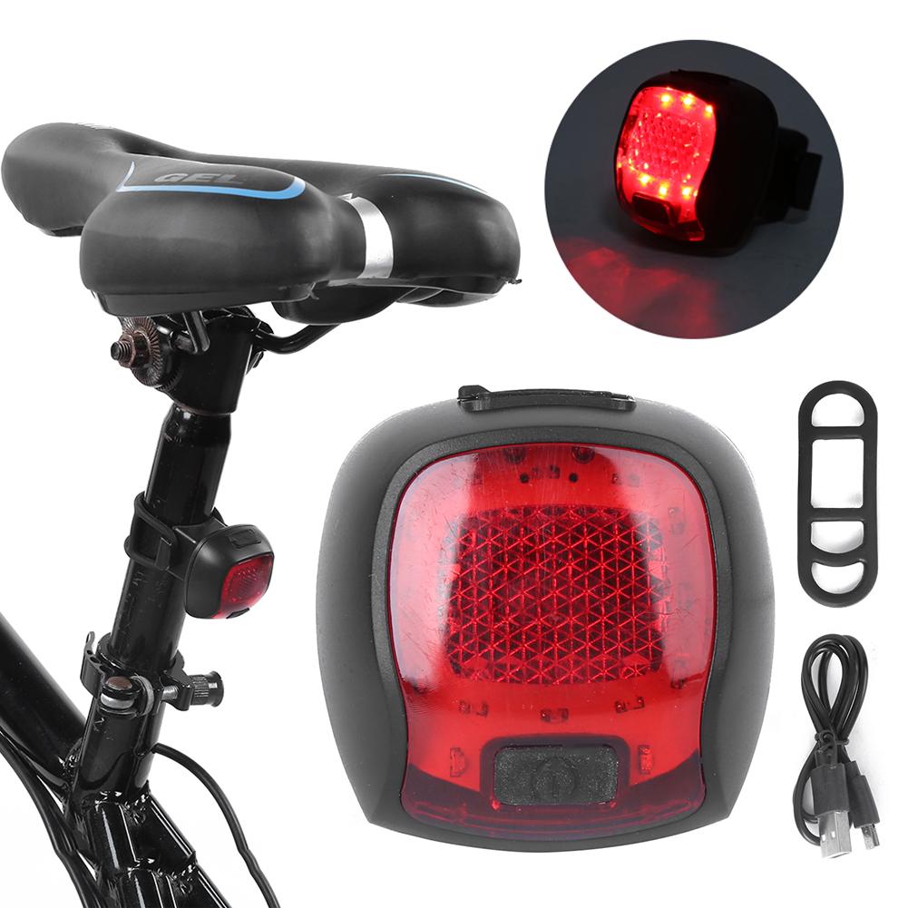 Bike Taillight USB Charging Mountain Bicycle Warning Rear Light Riding Equipment