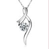 In the Mood for Love Necklace Women's Silver Plated Ornament Vintage Decoration Natural Crystal Pendant