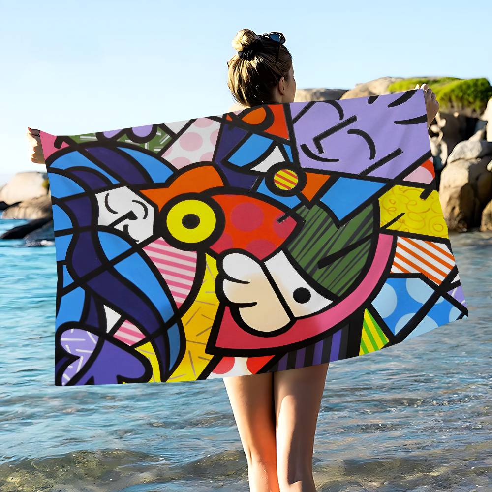 Britto Art Большие Микрофибровые Пляжные Полотенца Быстросохнущее Полотенце Песочные Пляжные Полотенца Полотенце для Бассейна Для Путешествий Пляж Бассейн Йога