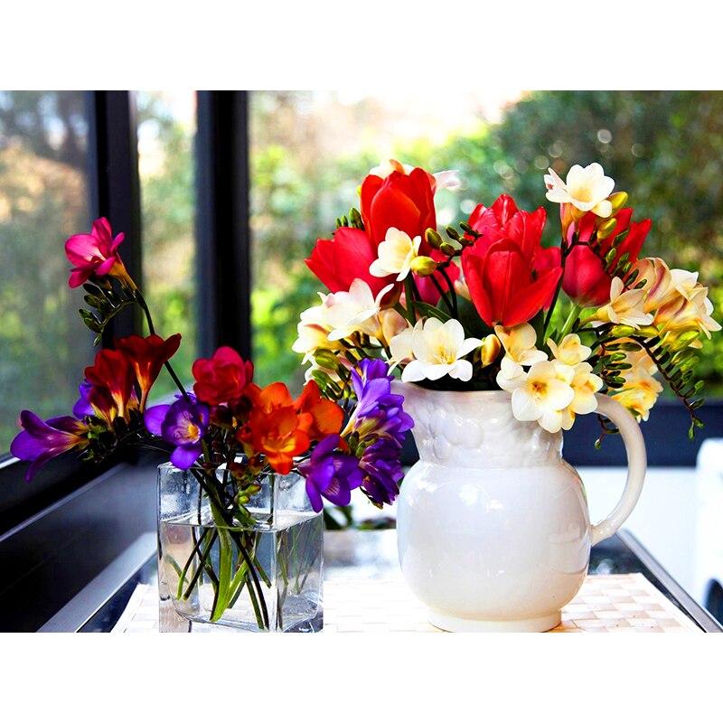 Полный 5D алмазная живопись красивые фиолетовые цветы DIY Алмазная вышивка Алмазная мозаика наборы крестиков домашний декор подарок