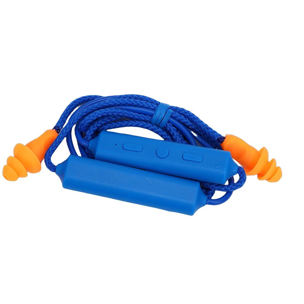 Earplug Headphone 29dB Noise Reduction IPX5 Water Proof Rechargeable Neckband Earbuds for Construction Site Workshop
