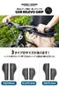 GORIX Bicycle Handlebar Shock Short and Long Grips, Grips, Absorbing, Anti-Slip, (GXR RELEVO) (128/93.5 mm)