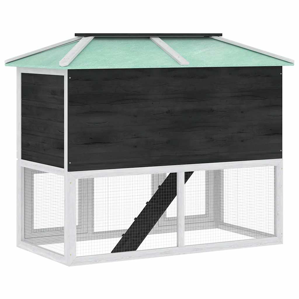 Small Animal Rabbit Hutch 2 Tier Wooden Design