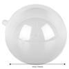 10pcs Transparent Transparent Hanging Ornament Hanging Hole Holiday Decor Sphere  Tree Decoration