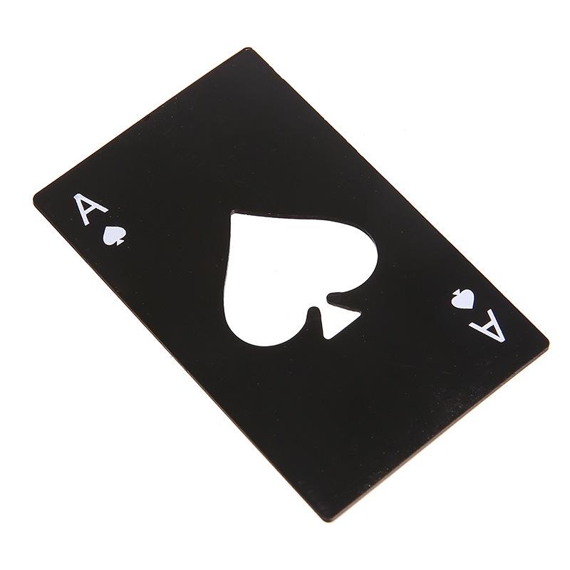 Poker Beer Bottle Opener,magnet Beer Opener,stainless Steel Push Down Opener Wine Beer Soda Cap Opener Kitchen Accessories
