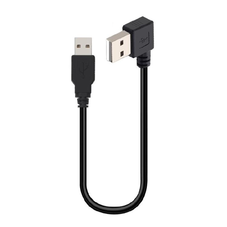Гибкий USB2.0 Кабель Папа-Папа 25см Экономичный USB Угловой Кабель Подходит для Компактной Установки