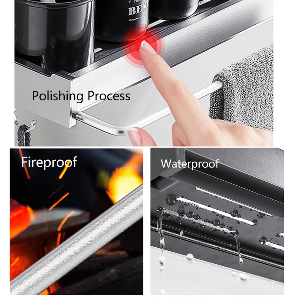 Полка для ванной комнаты, держатель для душа с полотенцесушителем, подставка для шампуня, подставка без сверления, плавающая полка-органайзер