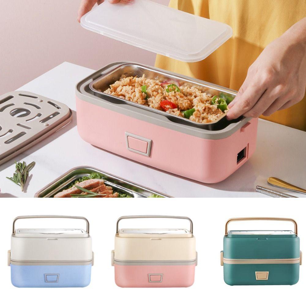 Leaf-proof Electric Heating Lunch Box Quick Heating Portable Insulated Lunchbox For Office Workers