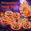 Classroom Stress Toy 1/2/3Pcs Halloween Pumpkin Relief Toy, Creepy Head Squeeze Decompression Glitter Ball for Kids Adults, Party Favors