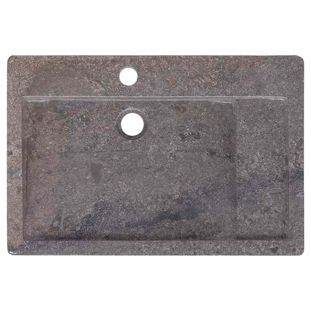 Washbasin Gray 58x39x10 cm Marble