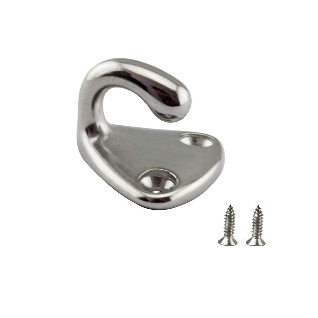 5/10 шт., морской крюк из нержавеющей стали, крюк для крепления на крыло, морская фурнитура для лодок, крюк для крепления на крыло, крючок для пальто, аксессуары