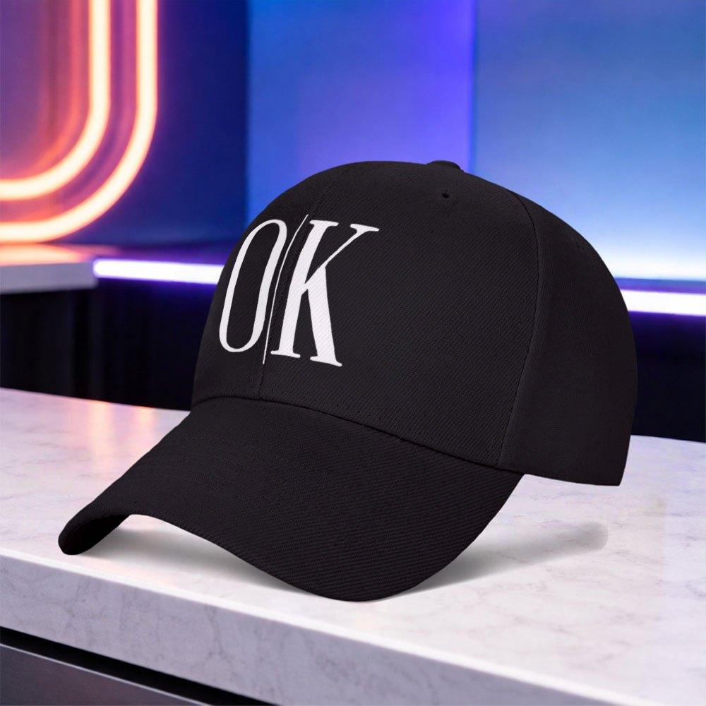 Кепка с принтом OK, легкая, унисекс, для активного отдыха, спорта, свадеб, вечеринок, дней рождений, фестивалей, на каждый день