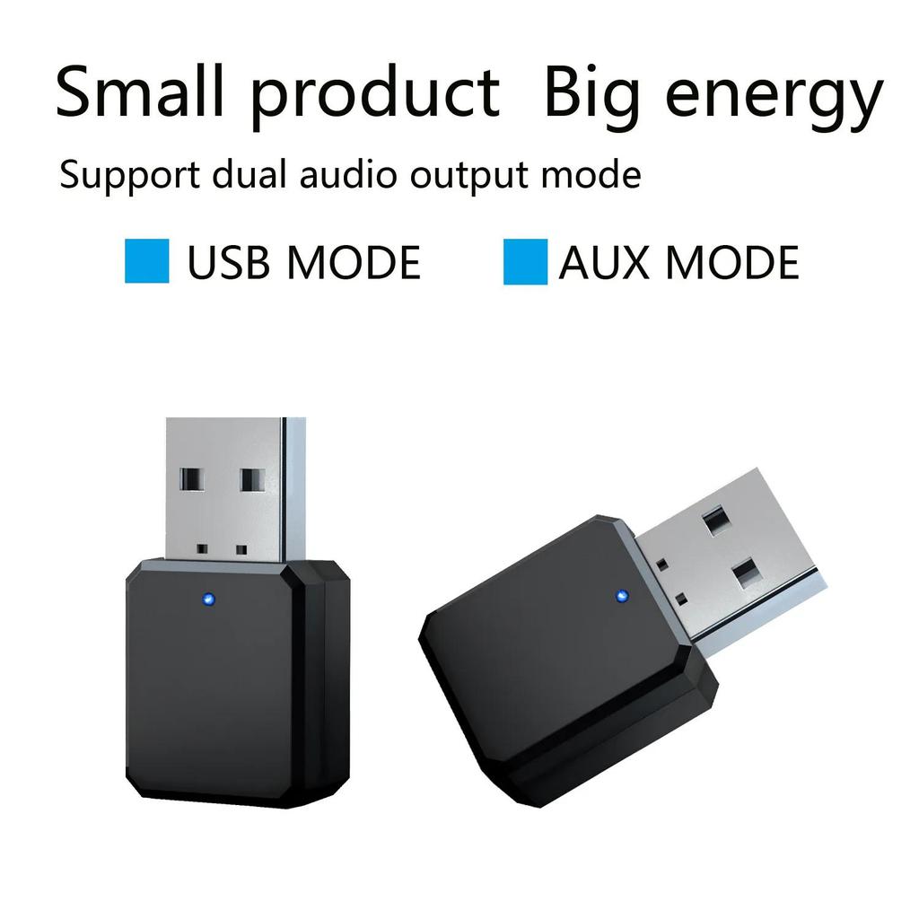 KN318 Bluetooth 5.1 Аудиоприемник 3,5 мм Aux Jack USB-адаптер Автомобильный громкой связи Автоматический Bluetooth-передатчик для автомобильного радио Mp3 PC