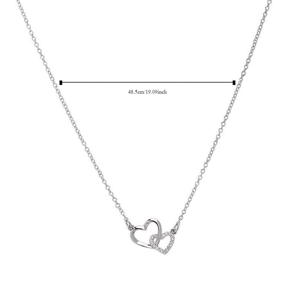 Ювелирные аксессуары Любовь Сердце Ожерелье Подвеска Ожерелье Полое Сердце Цепочка Подвеска Пара