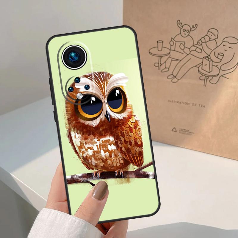Милый Мультяшный Филин Для Honor Magic 7 Lite 5 6 8 Pro Чехол Для Honor 400 200 90 70 50 X8c X8b X9a X9b X9c X9d Win