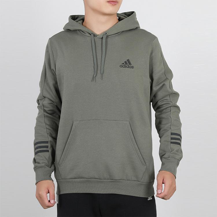Adidas Essentials Comfort Hooded Sweatshirt Men Hoodies Army-Green GD5446