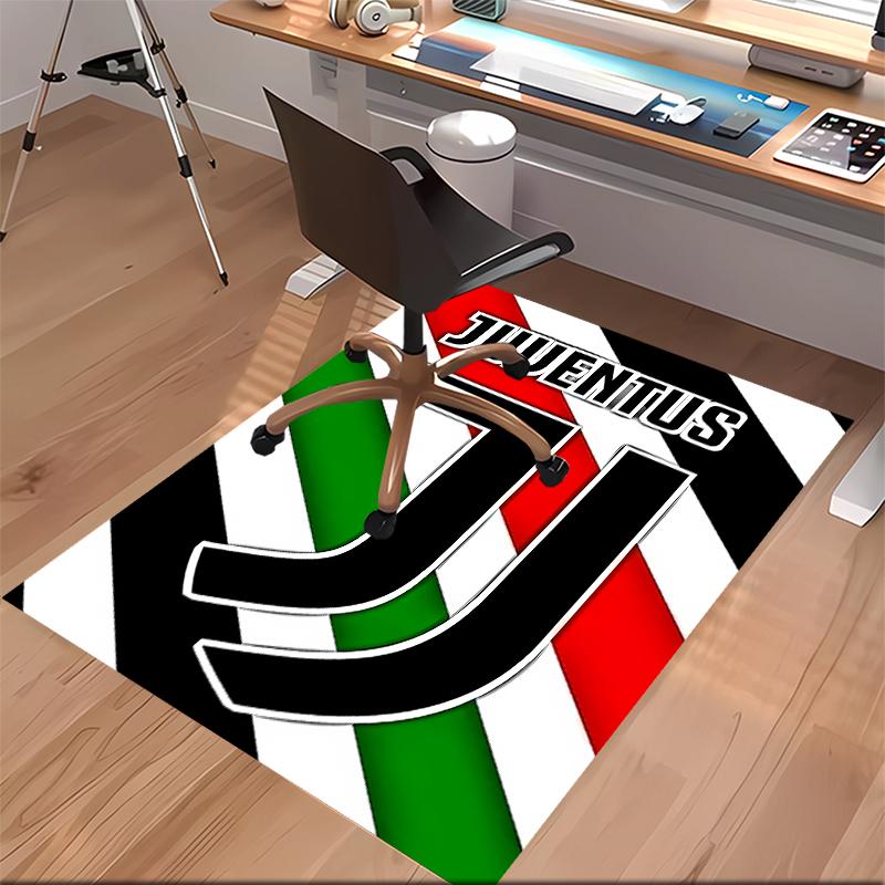 Juventus FC logo Printed Absorbent Washable Carpet, Non-Slip Bathroom Mats, Kitchen Rugs, Yoga Mat,Living Room Entrance, Camping Picnic Rugs