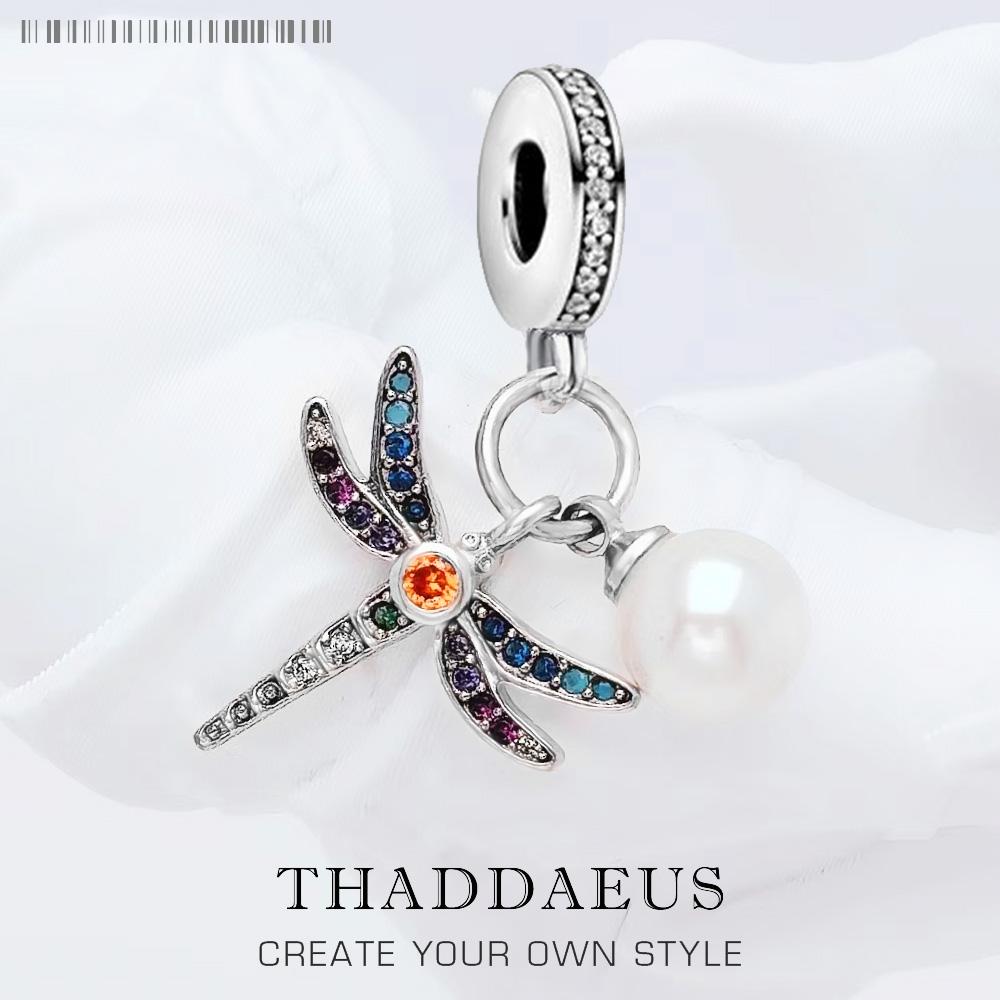 Dragonfly Dangle Pendant Charm Fashion European 925 Sliver New Bohemia Gift For Women