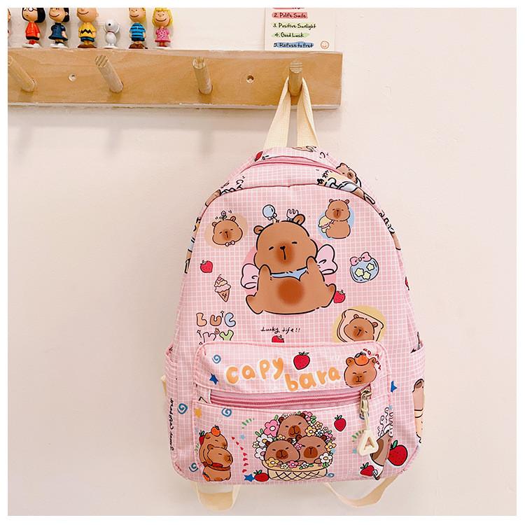 Capybara Themed Lovely Backpack For Toddlers Stylish And Functional School Travel Bag