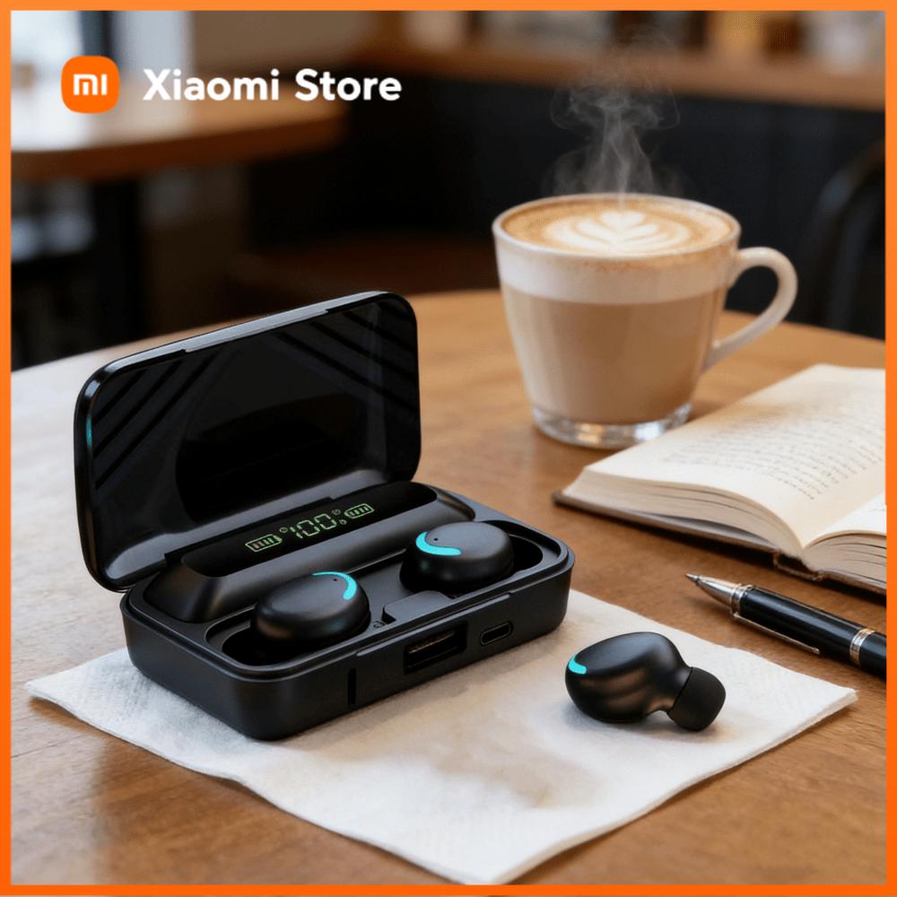 Xiaomi New F9 Bluetooth Headphones 9D Stereo High Bass Sport Earphones Handfree Touch Control Tws Wireless Earbuds Waterproof Headset