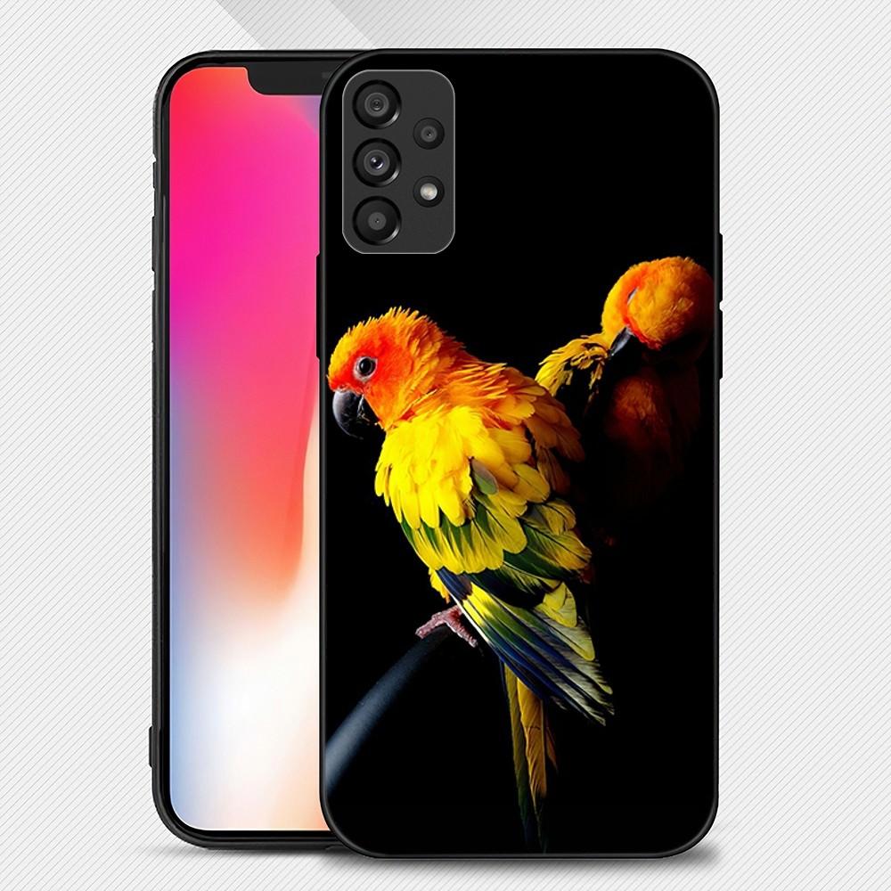 Animal Parrot Phone Case For Samsung Galaxy S22 S23 Ultra S21 S20 FE Plus Note 20 Soft Cover