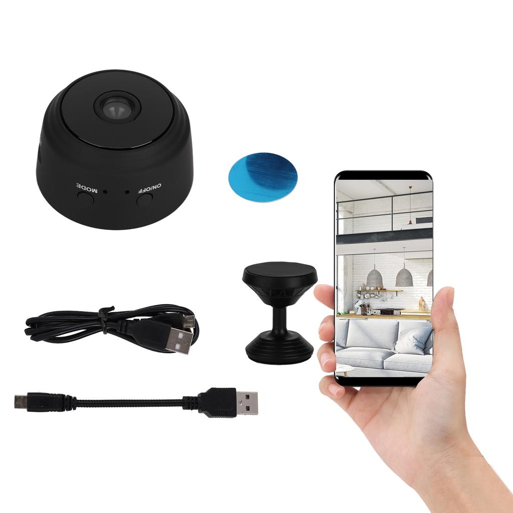 Mini Wifi Camera APP Remote Monitor A9 IR Night 1080P Wireless Camera Home Security SystemBlack