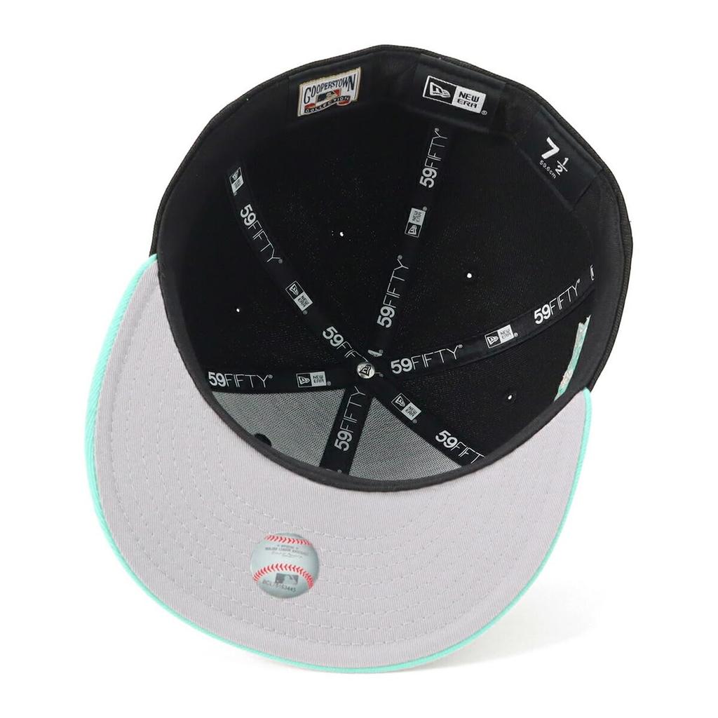 NEW ERA PreCurved 59FIFTY NY black Cap 15196205 NER37C1067 PreCurved59FIFTY Side Patch Two Tone MLB ONSPOTZ Exclusive Side Patch 2Tone Under 3/4
