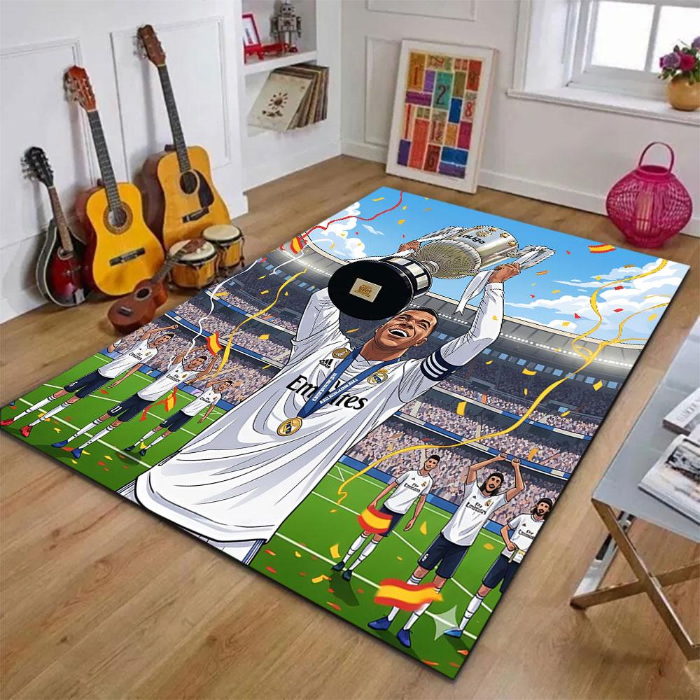 "La Liga Victory Celebration" Patterned carpet, suitable as a non slip play mat for the living room and bedroom sofa