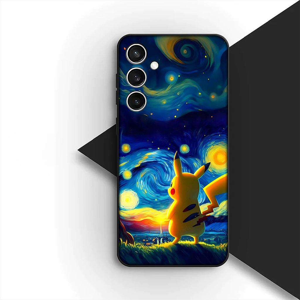Cover for Samsung Galaxy S24 S25 S23 FE Ultra Plus S7 Edge S25+ S23+ A56 5G Casing Phone Case Gengar P-Pokemons GO P-Pikachus